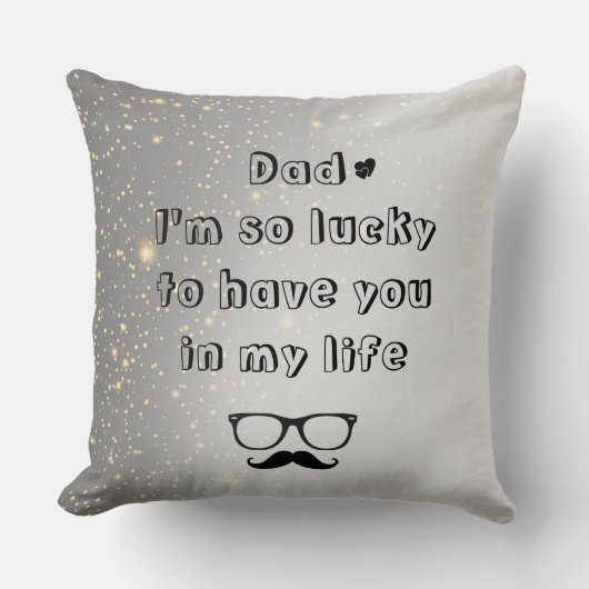文字カスタム父の日装飾用クッション クッション (正面)