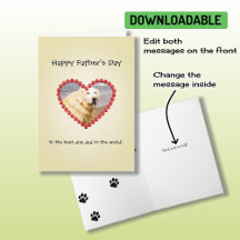 文字カスタム犬パパ写真ファーズデイ