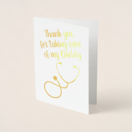 文字カスタム聴診器ドクター/ナース 箔カード