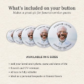 文字カスタム葬儀/記念写真トリビュートボタン 缶バッジ