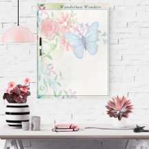 文字カスタム蝶と花フローラテーマ