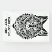 文字カスタム装飾猫 横断幕 (横)