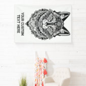 文字カスタム装飾猫 横断幕 (インサイチュ)