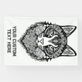 文字カスタム装飾猫 横断幕 (横)