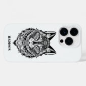 文字カスタム装飾猫 Case-Mate iPhoneケース (裏面 (横))