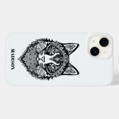 文字カスタム装飾猫 Case-Mate iPhoneケース (裏面 (横))