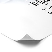 文字カスタム記念写真トリビュートプリント ポスター (角)