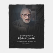 文字カスタム記念献上品の写真 フリースブランケット (正面)