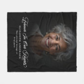 文字カスタム記念献上品の写真 フリースブランケット (正面(横))