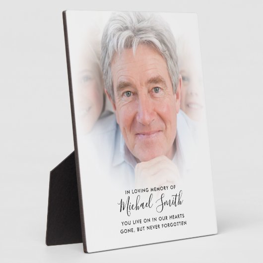 文字カスタム記念献上品フォトテーブルトッププラーク フォトプラーク (側面)