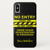 文字カスタム警察線電話事件 Case-Mate iPhoneケース (裏面)