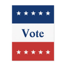 文字カスタム赤と青の投票