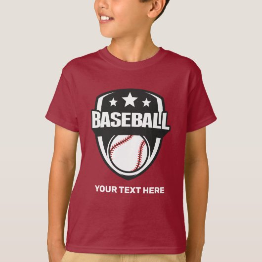 文字カスタム野球 Tシャツ (正面)