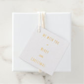 文字カスタム金ゴールドレッドメリーリトルクリスマス フェイバータグ (箱)