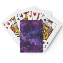 文字カスタム銀河系星雲トランプ