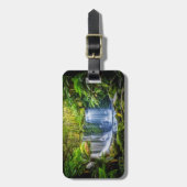 文字カスタム馬蹄形滝ラゲッジタグ ラゲッジタグ (正面縦)