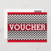 文字カスタム、サイン、画像、バック付きのバウチャー ポストカード (正面/裏面)