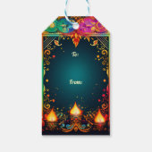 文字カスタム、ディワリエレガンスラベル – シャイン&セレブラ ギフトタグ (裏面)