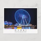 文字カスタム，フェリス・ホイール， Dubai, UAE ポストカード (正面)