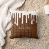 文字カスタム/ホワイトチョコレートラバーキャンディベーキング クッション (ブランケット)