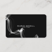 文字カスタム – ミニマリストブラックグロースモーク 名刺 (正面)