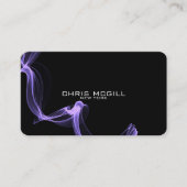 文字カスタム – ミニマリストブラックグロースモーク 名刺 (正面)