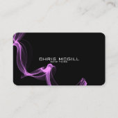 文字カスタム – ミニマリストブラックグロースモーク 名刺 (正面)