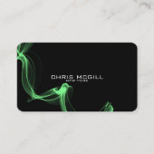 文字カスタム – ミニマリストブラックグロースモーク 名刺 (正面)