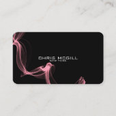 文字カスタム – ミニマリストブラックグロースモーク 名刺 (正面)