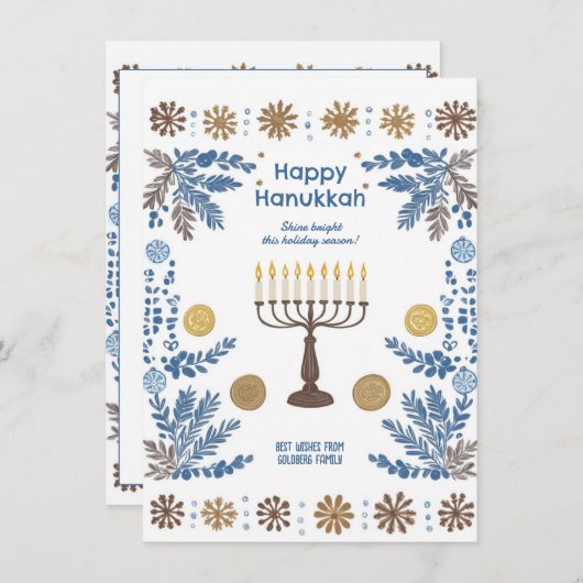 文字カスタム「光の発光フェスティバル」 シーズンカード (正面/裏面)