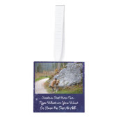 文字カスタム/写真グリッタースターズナイトブルースカイ キューブオーナメント (正面)