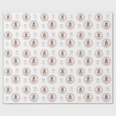 文字カスタム〔占星術の〕十二宮図サインアクエリアス ラッピングペーパー (フラット)