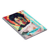 文字カスタム – 幾何学的美しいコラージュ – Ai Image ノートブック (右側)