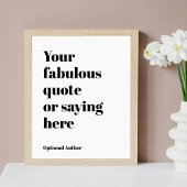 文字カスタム、引用文、歌歌詞ポスター ポスター