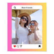文字カスタムinstagramポスター紙（マット）