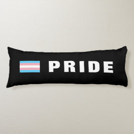 文字カスタムLGBTQレインボントランゲンプライド国旗 ボディピロー