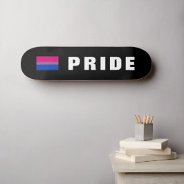 文字カスタムLGBTQレインボーバイセクシャルプライド国旗 スケートボード