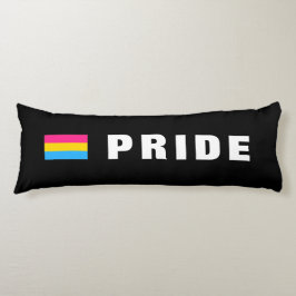 文字カスタムLGBTQレインボーパンセクシャルプライド国旗 ボディピロー