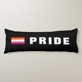 文字カスタムLGBTQレインボーレズビアンプライド国旗 ボディピロー