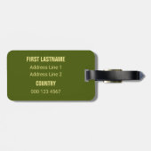 文字カスタムPEARスプラッシュ荷物タグ ラゲッジタグ (裏面横)