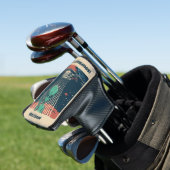 文字カスタムUFOエイリアン ゴルフヘッドカバー (インサイチュ)