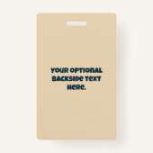 文字カスタムUFOエイリアン バッジ (裏面)