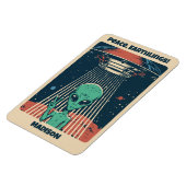 文字カスタムUFOエイリアン マグネット (左側)