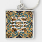 文字カタカスタムムマルケトルイランのアートギフト キーホルダー (正面)