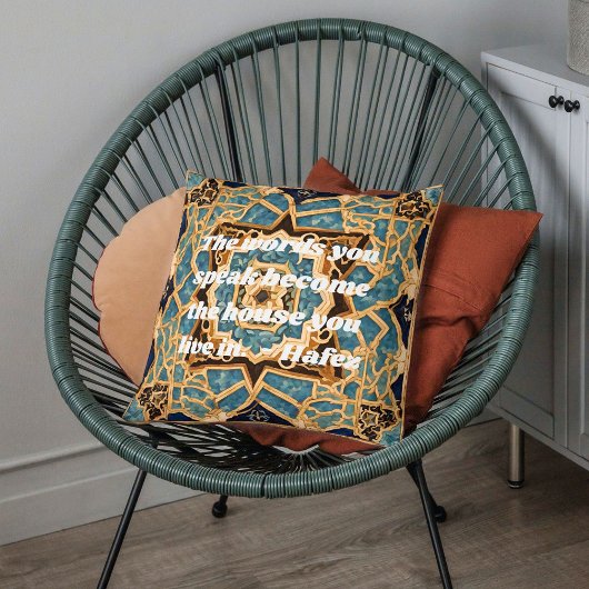 文字カタカスタムムマルケトルイランのアートギフト クッション