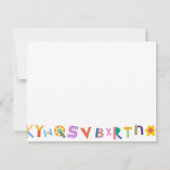 文字カラフルのパーソナライズされた先生 ノートカード