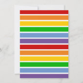 文字カラフルドットとオストライプレンジゲイ写真 セーブザデート (裏面)