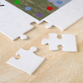 文字カラフルドットred日付を保存するゲイ写真 ジグソーパズル (側面)