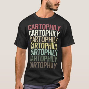文字カラフル漫画家 Tシャツ