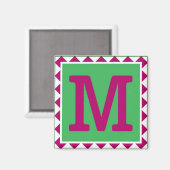 文字'カラフルM' – マグネット (正面/裏面)